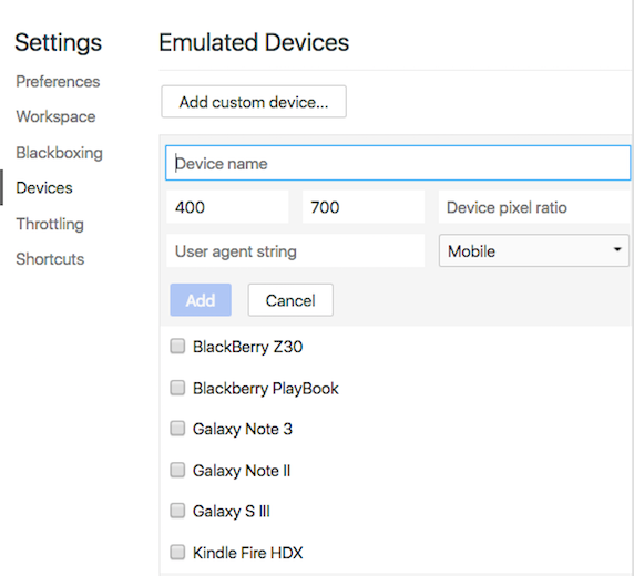 viewport inspect element custom device change on chrome browser to view your website