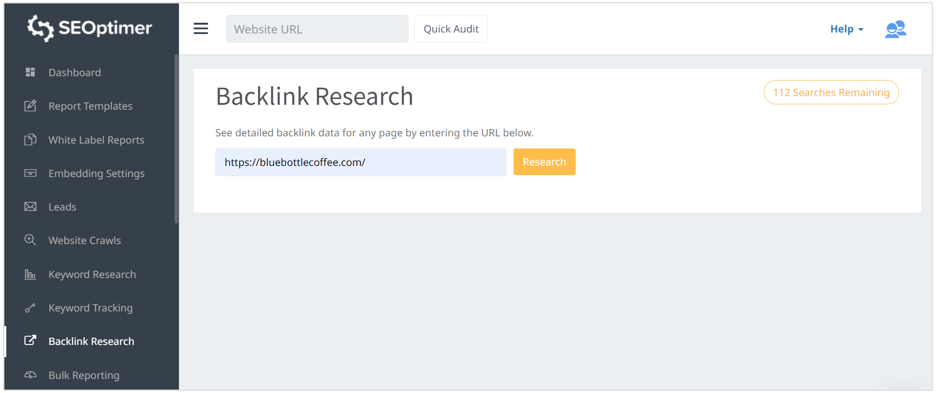 ricerca di backlink